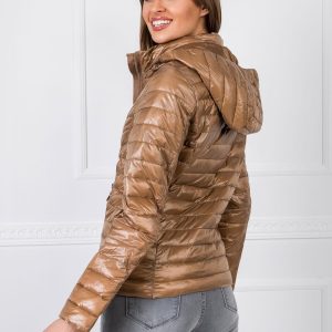 Sally's light brown jacket