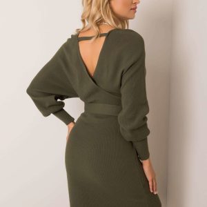 Khaki dress Ernestina RUE PARIS