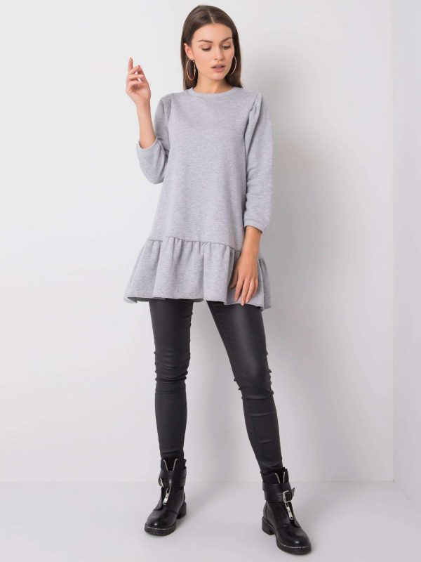 Grey melange tunic Abigail RUE PARIS