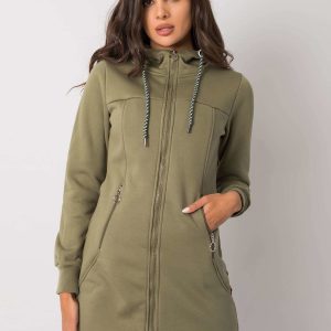 Khaki padded Sandee hoodie