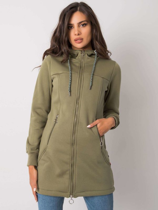 Khaki padded Sandee hoodie