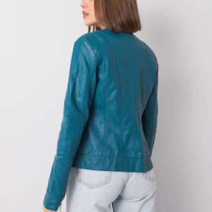 Eulalie Marine Eco Leather Jacket