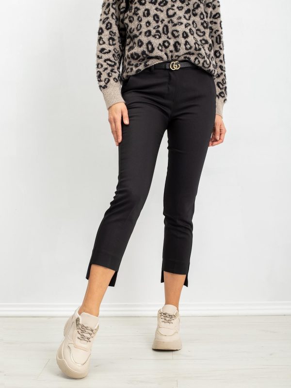 RUE PARIS Susan black pants