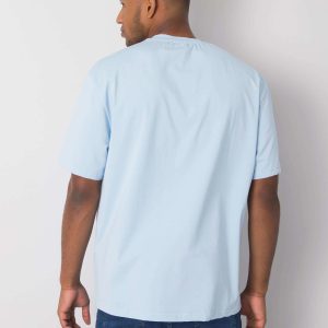 Light blue T-shirt for men's cotton Archer LIWALI