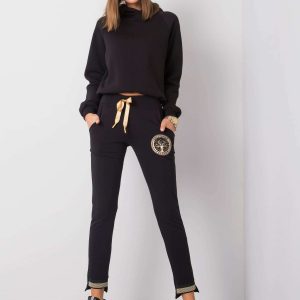 Simone Black Sweatpants