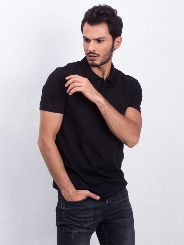 Black Coastal Polo shirt