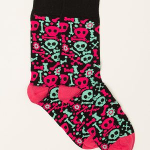 Black and pink men's socks