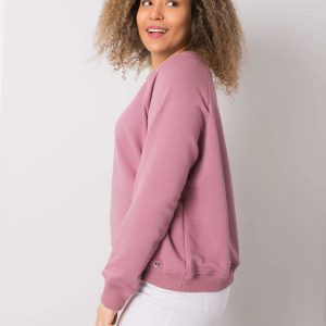 Donna Dirty Pink Plus Size Cotton Sweatshirt