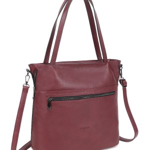 Maroon women's bag LUIGISANTO