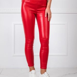 Kristie's Red Jeggings