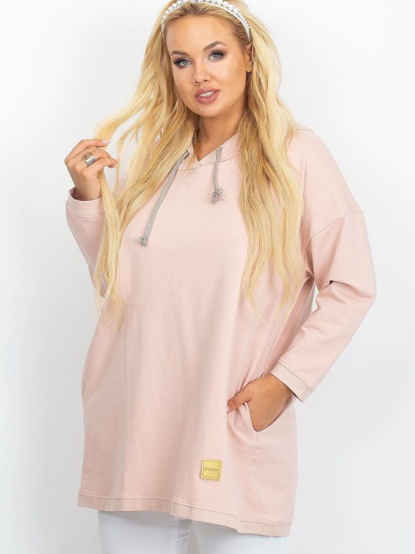 Dirty pink tunic plus size Sonate