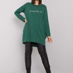 Dark green plus size tunic with Kaylah inscription