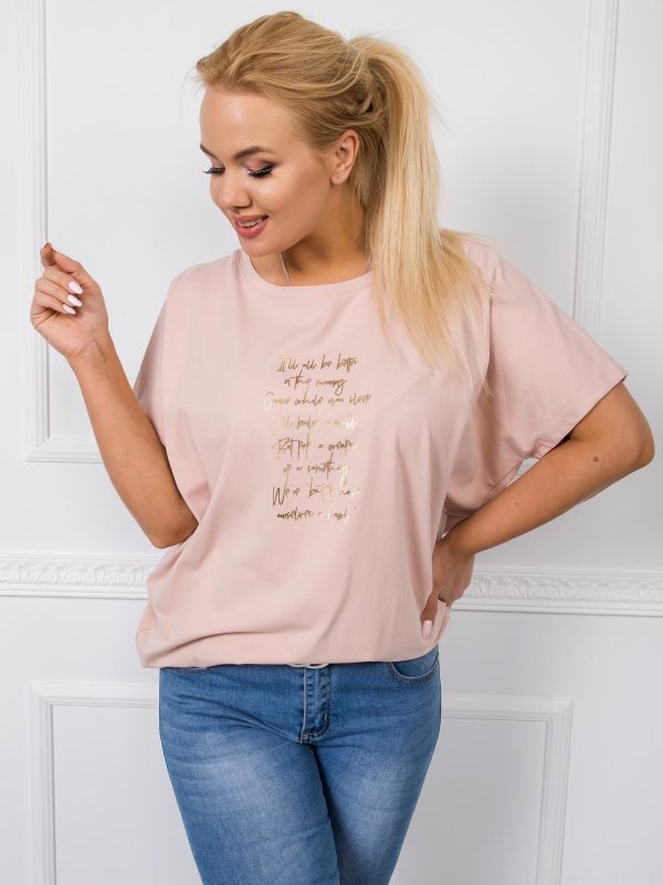 Dirty pink plus size blouse Jelissa