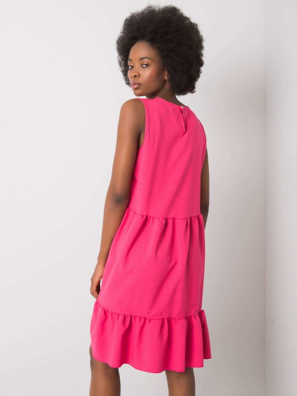 Andre RUE PARIS Pink Ruffle Dress