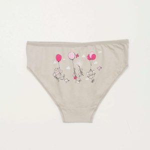 Gray Cotton Panties For Girl