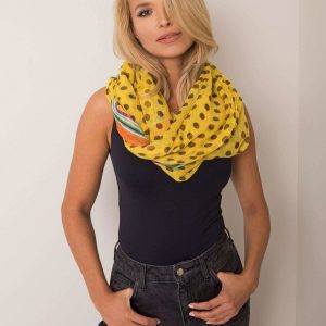 Yellow scarf in dots