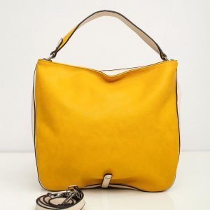 Yellow-ecru City Bag