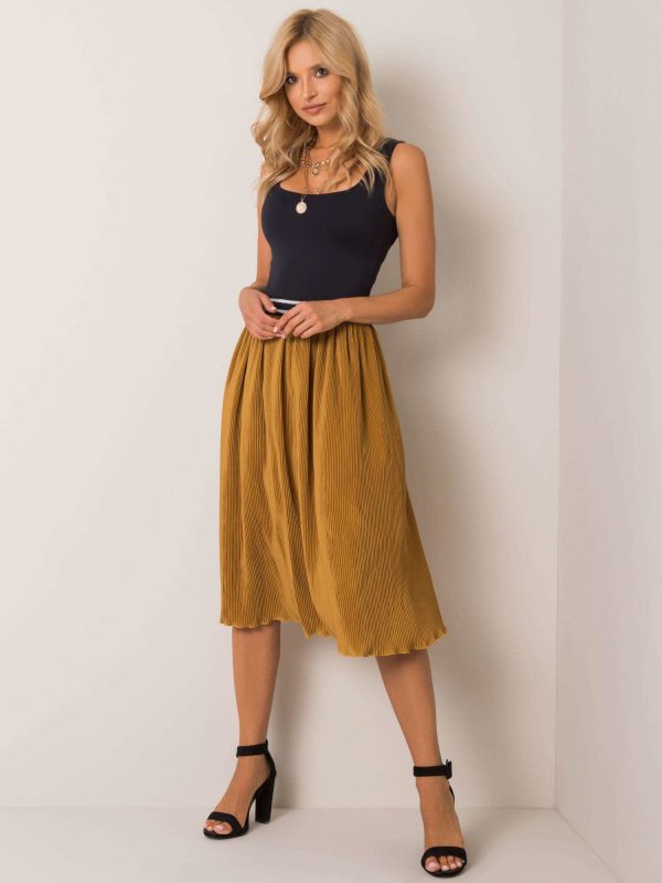 Dark yellow skirt Doreen