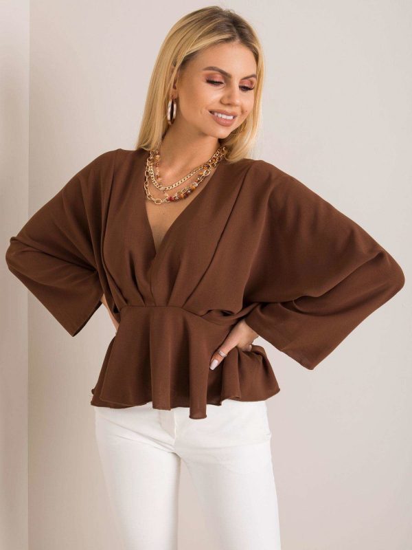 Raquela Brown Blouse