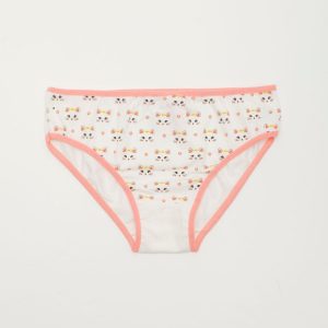 White and peach girl panties