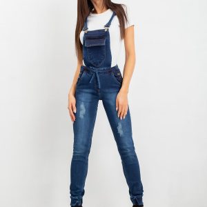 RUE PARIS Blue dungarees Denise