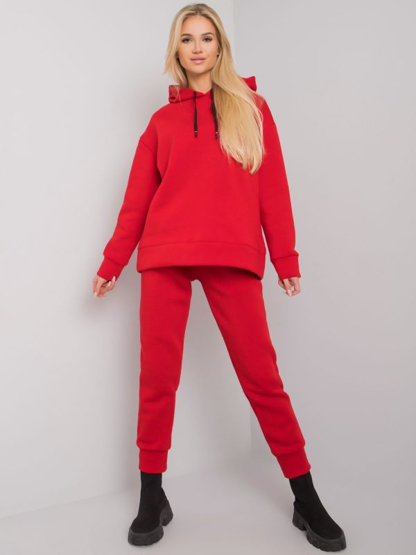 Red two-piece set Bahiya