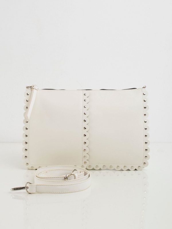 White Women's Longitudinal Handbag