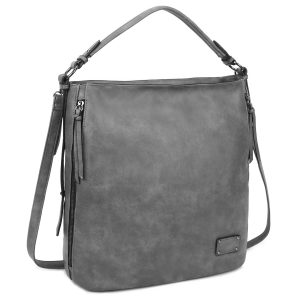 Grey urban bag with LUIGISANTO handle