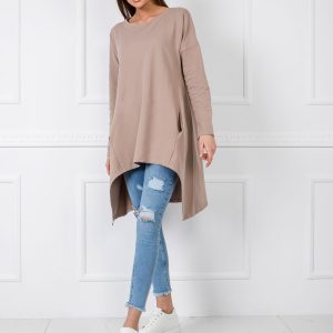 Dark beige tunic Cornelia