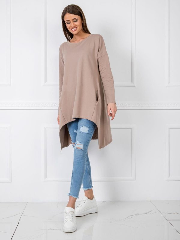 Dark beige tunic Cornelia