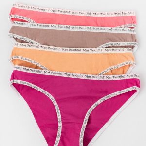 Colorful Women's Printed Panties 4 Pairs