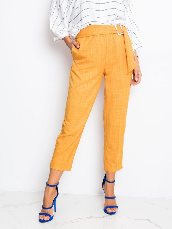 RUE PARIS Mustard pants Drive