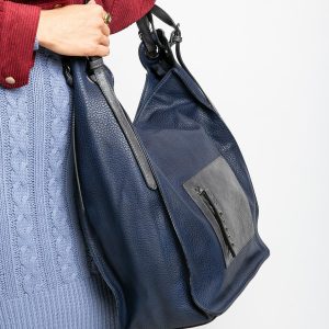 Large Navy Blue Ladies Bag