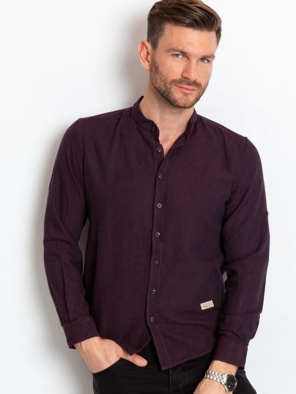 Purple shirt for men Lucky