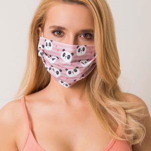 Dirty pink protective mask for pandas