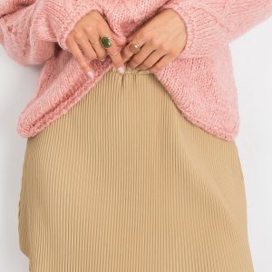 RUE PARIS Beige Delta skirt