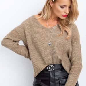 RUE PARIS Beige Sweater Touch