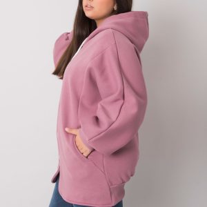 Ella Dirty Pink Plus Size Hoodie