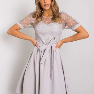 Grey dress elegant Maricela