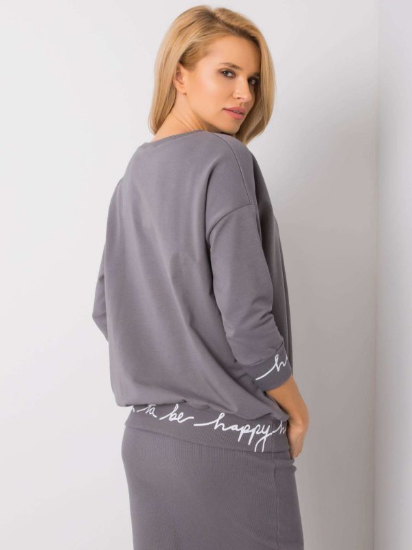 Dark Grey Sweatshirt Charliza