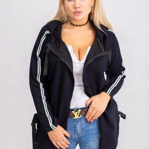 Navy Blue Plus Size Hoodie