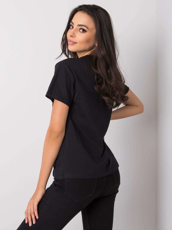 Black Kadi Cotton T-Shirt