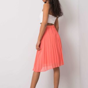 Coral pleated skirt by Angie SUBLEVEL