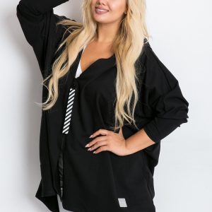 Black plus size City sweatshirt