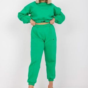 Green sweatshirt set plus size with Maleah pants