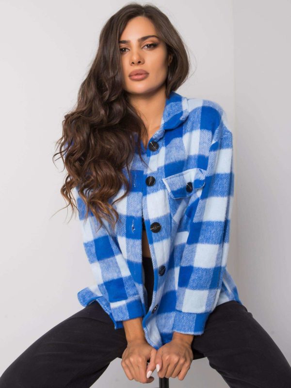 Melana's Blue Plaid Shirt