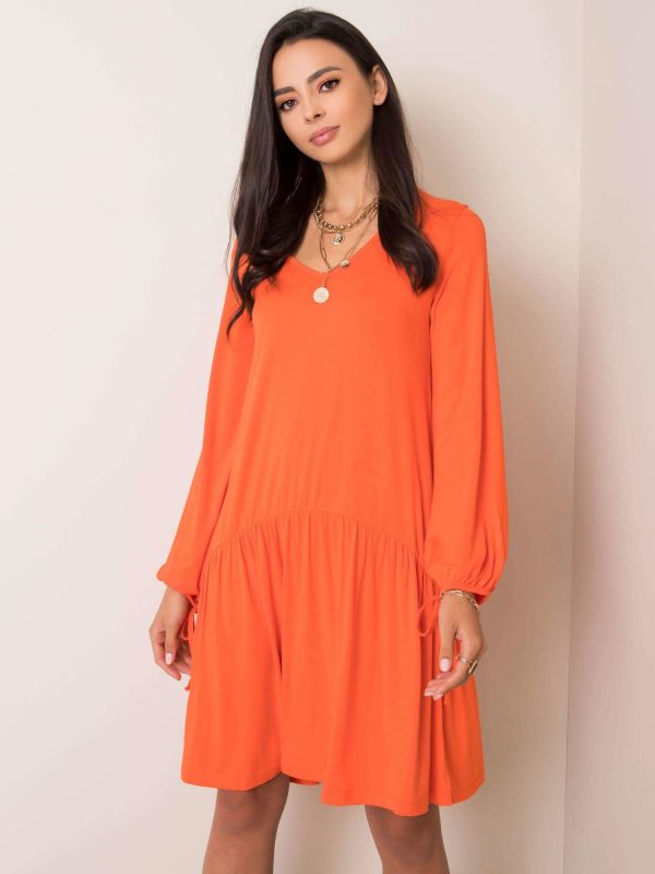 Orange dress Luciana RUE PARIS