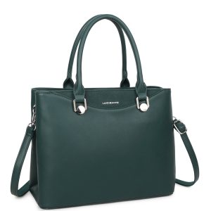 Green women's bag made of eco leather LUIGISANTO