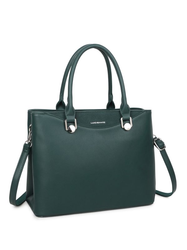 Green women's bag made of eco leather LUIGISANTO