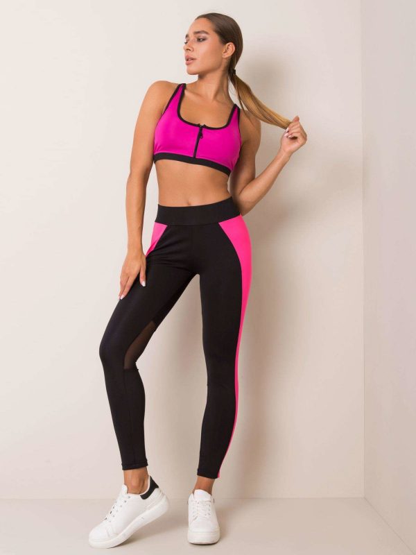 Black & Pink Leggings Missy FOR FITNESS